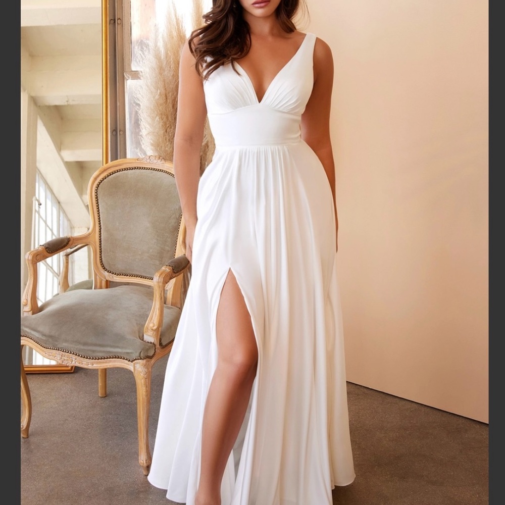 Soft Satin Wedding Gown